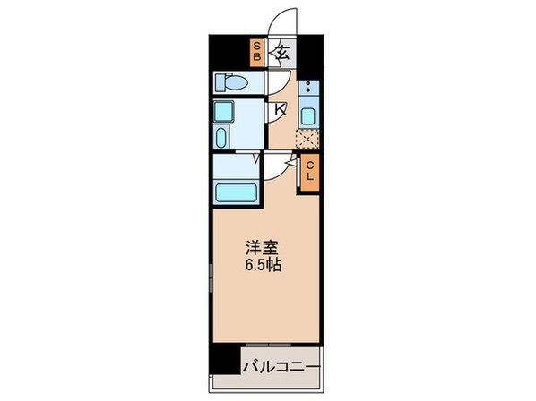 ｴｽﾌﾟﾚｲｽ神戸ﾌｫﾙﾑｽｸｴｱ(801)の物件間取画像